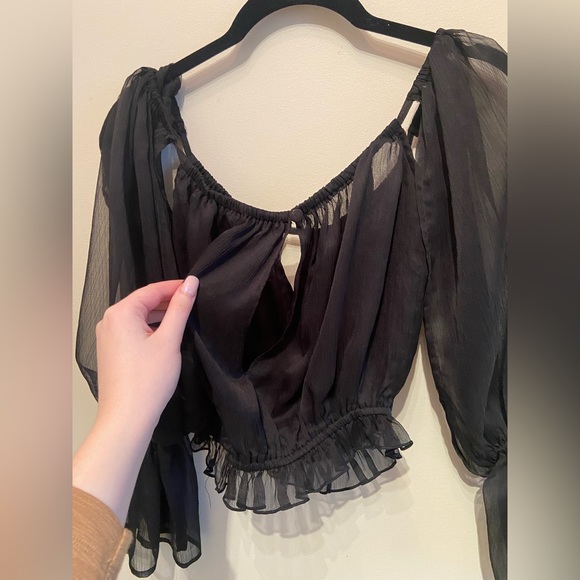 Lioness Sheer Black Top - Picture 2 of 5